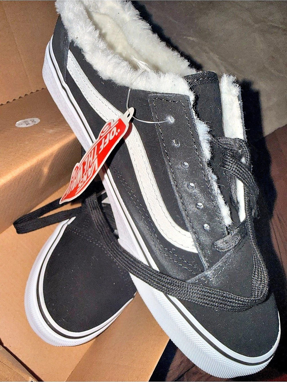 Vans Old Skool Mule Black & White Sneakers US 6.5